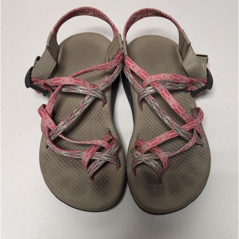 Chaco ZXWomen's 8 Sandals Walking/Hiking Adjustable Gray/Pink